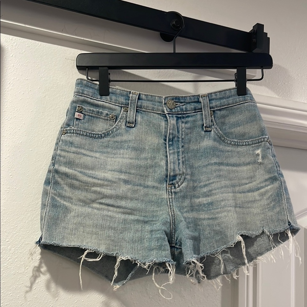 AG Phoebe denim cut off shorts